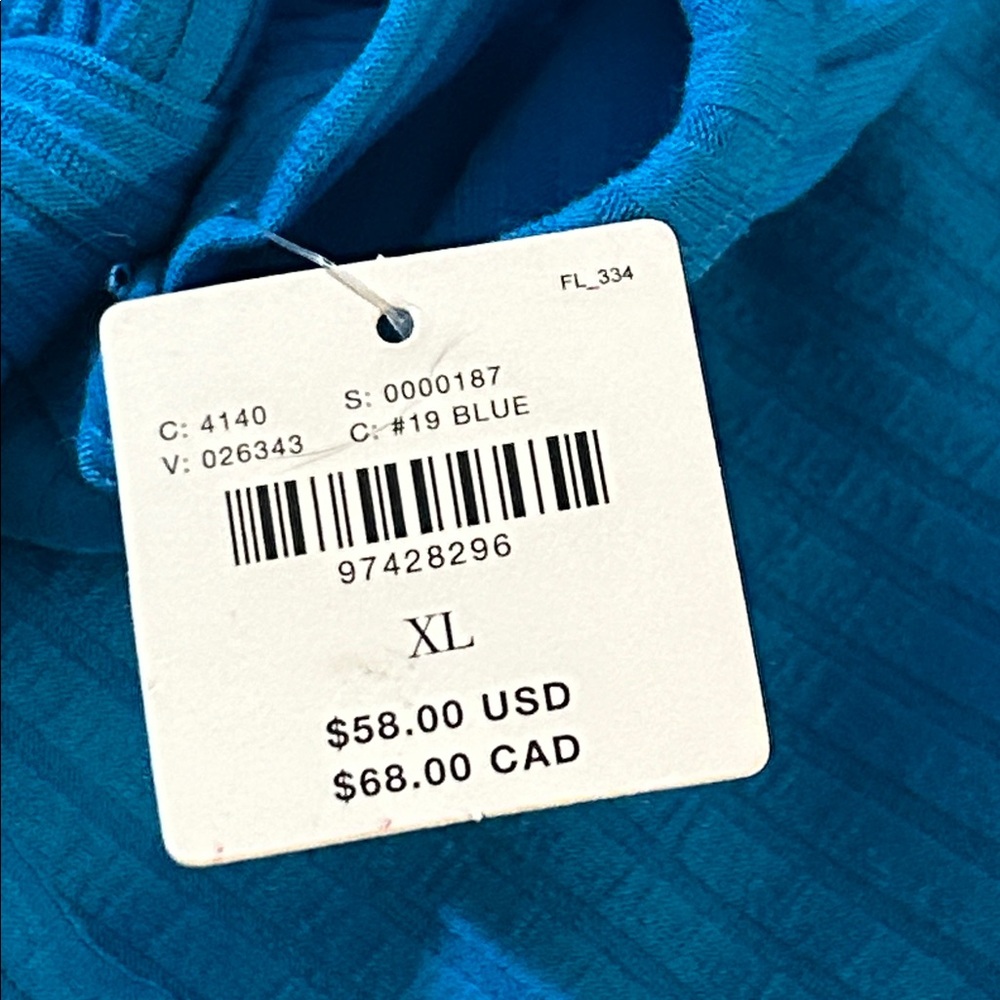 NWT ANTHROPOLOGIE 
Ribbed Bow Knit Tank Top - Blue size XL - Picture 6 of 12